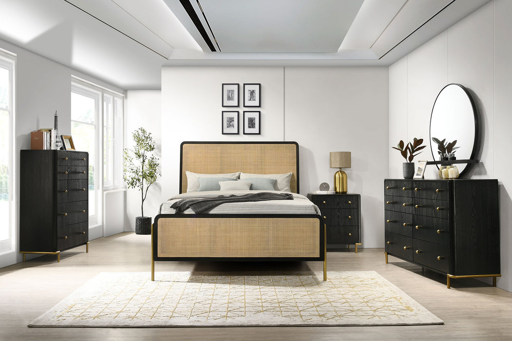 Coaster Arini 6-Piece Queen Bedroom Set Black and Natural
