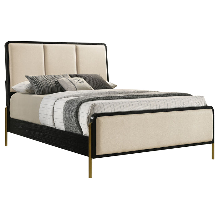 Arini 56-inch Panel Bed Cream and Black
