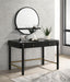 Arini 2-piece Makeup Vanity Table and Mirror Set Black