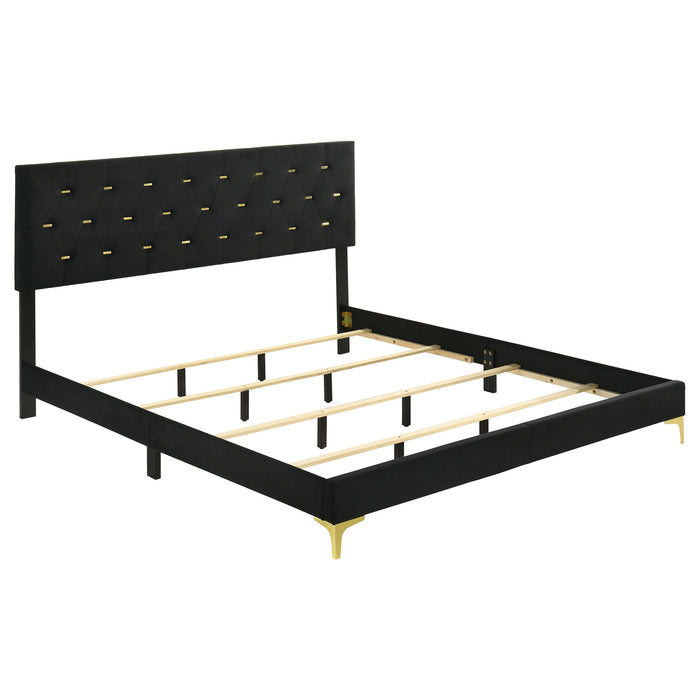 Kendall Upholstered Panel Bed White