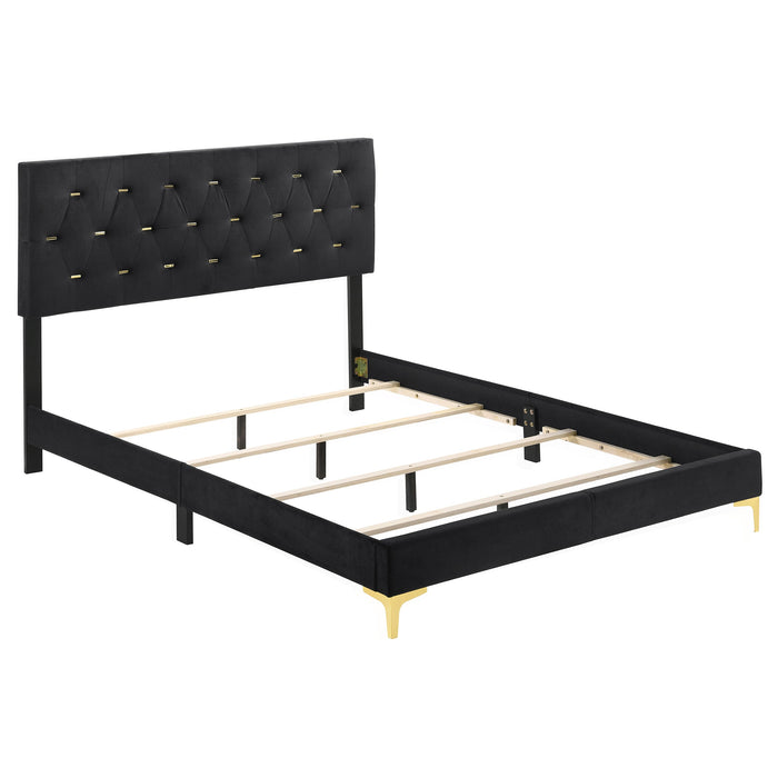 Kendall Upholstered Panel Bed White