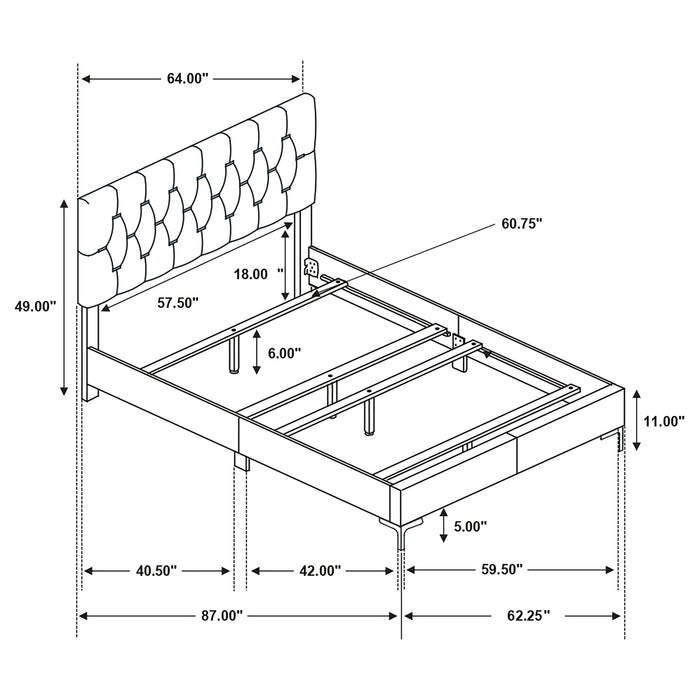 Kendall Upholstered Panel Bed