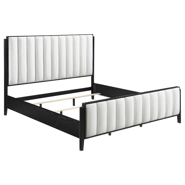 Brookmead 60-inch Upholstered Bed Black
