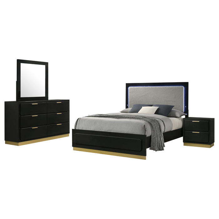 Caraway 5-piece California King Bedroom Set Black