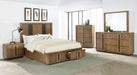 Coaster Terrace 6-Piece Eastern King Bedroom Set Ash Brown