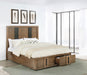 Terrace 2-drawer Storage Bed Ash Brown