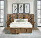 Terrace 2-piece Wall Panel with Nightstand Set Ash Brown