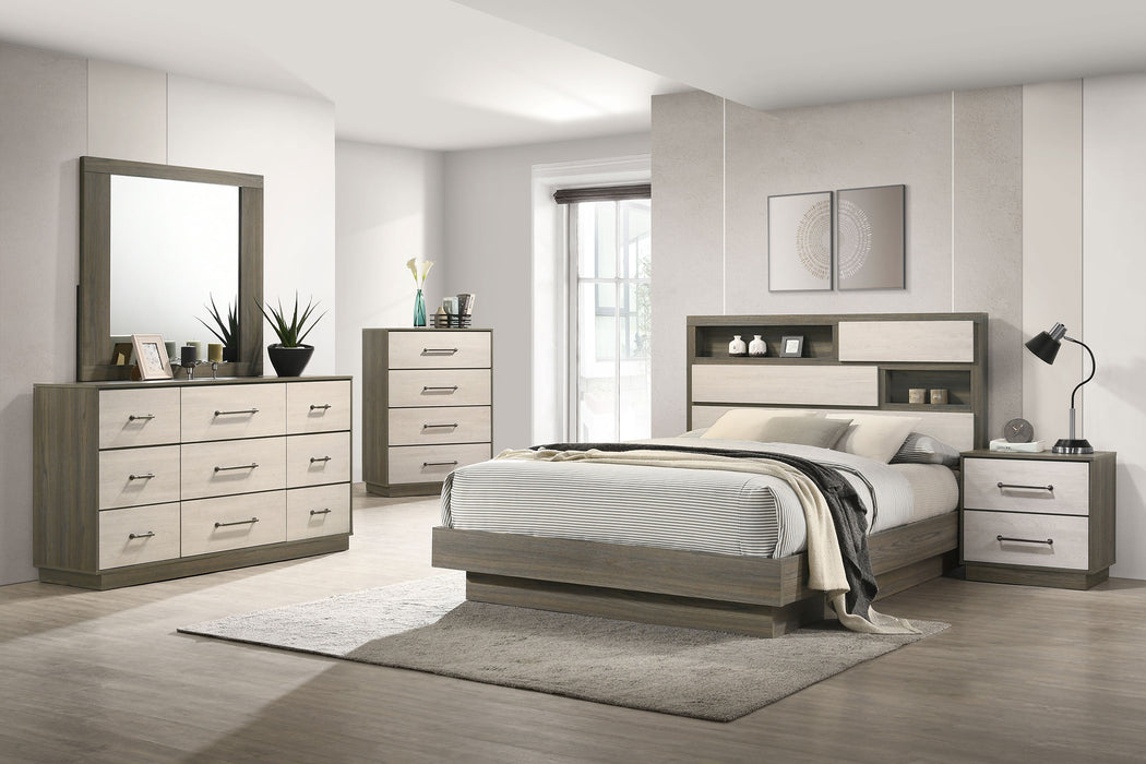 Coaster Fenwick 6-Piece Eastern King Bedroom Set Grey Oak