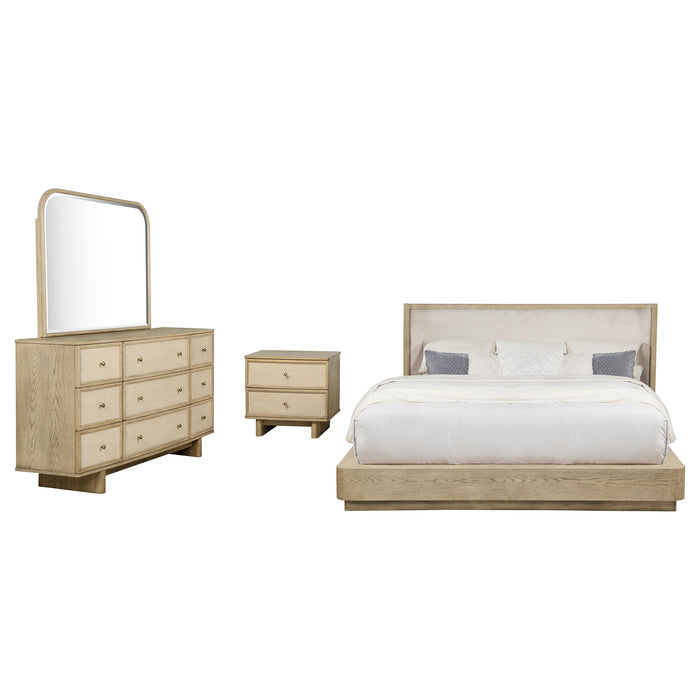 Kailani 5-piece Queen Bedroom Set Beige Oak