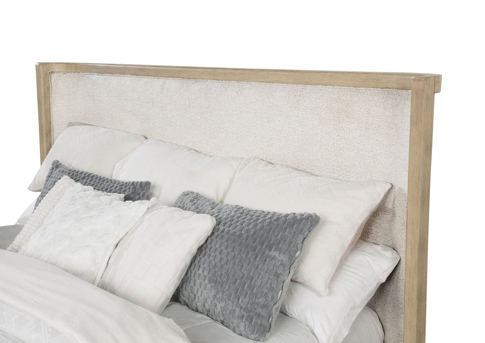 Kailani 52-inch Wingback Bed Beige Oak
