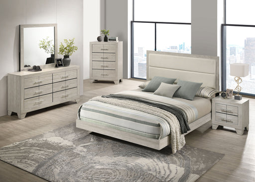Coaster Trenton 6-Piece Full Bedroom Set Rustic Cream