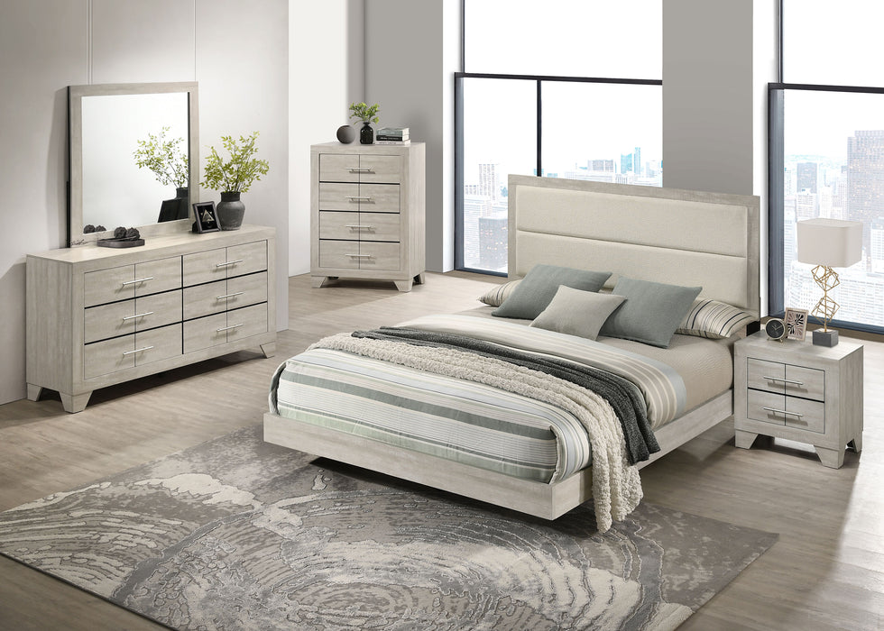 Coaster Trenton 6-Piece Full Bedroom Set Rustic Cream