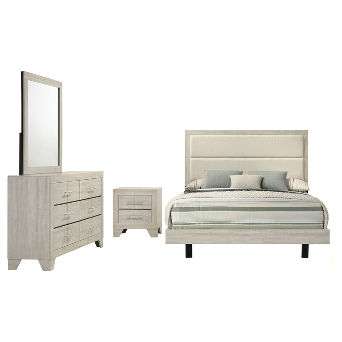 Trenton 5-piece Eastern King Bedroom Set Rustic Cream