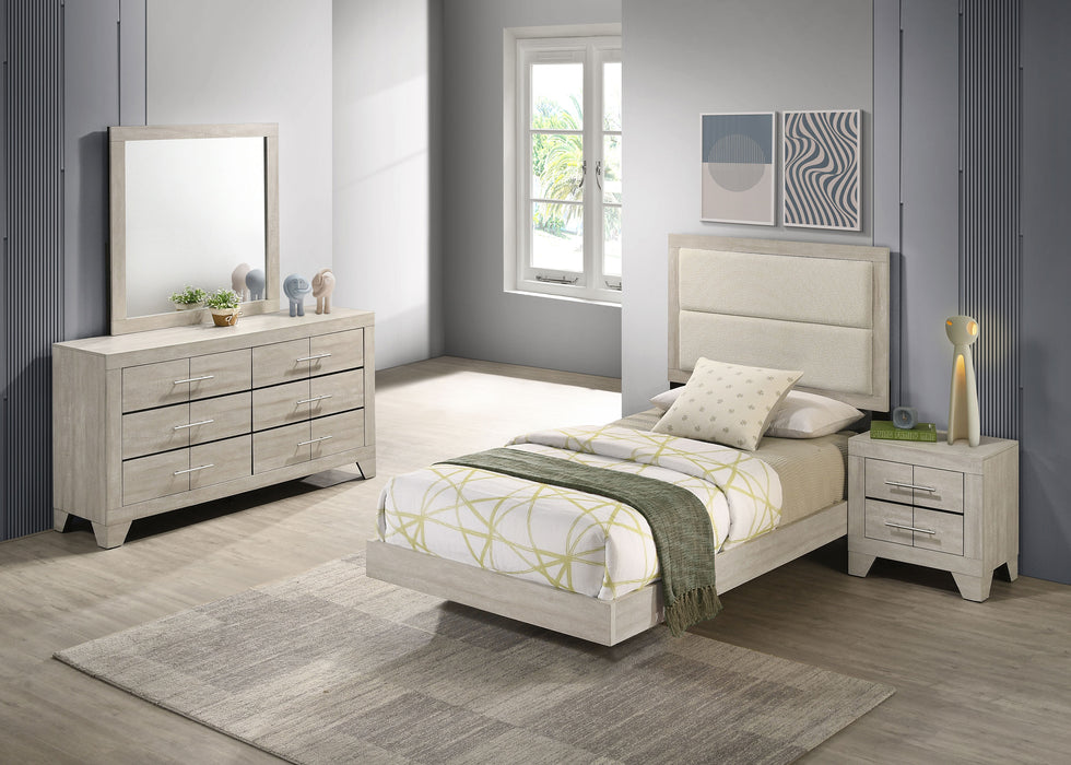 Trenton 5-piece Twin Bedroom Set Rustic Cream