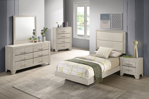 Coaster Trenton 6-Piece Twin Bedroom Set Rustic Cream