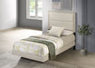 Trenton 54-inch Wood Panel Bed Rustic Cream