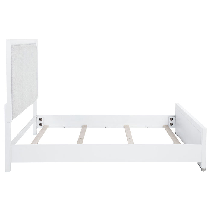Gracemont 57-inch Panel Bed Grey and White