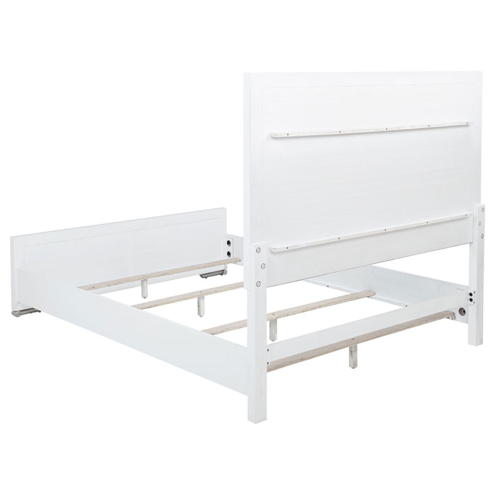 Gracemont 57-inch Panel Bed Grey and White