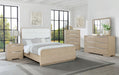 Coaster Ladera 6-Piece Eastern King Bedroom Set Light Elm