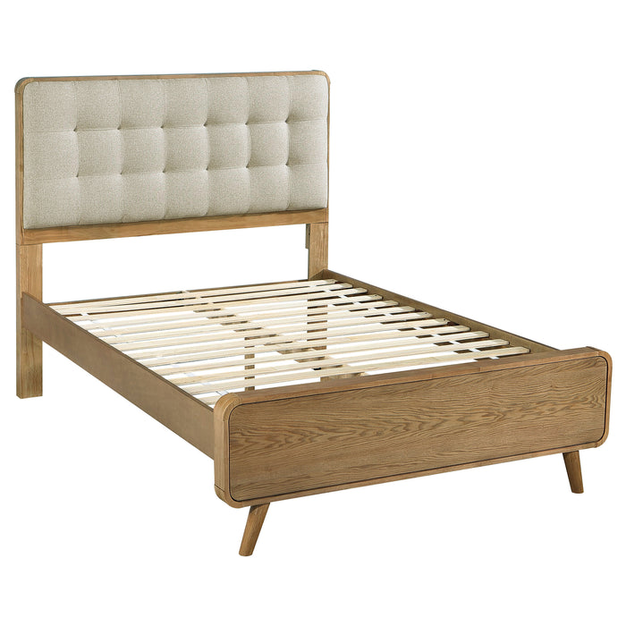 Robyn Wood Platform Bed Light Ash