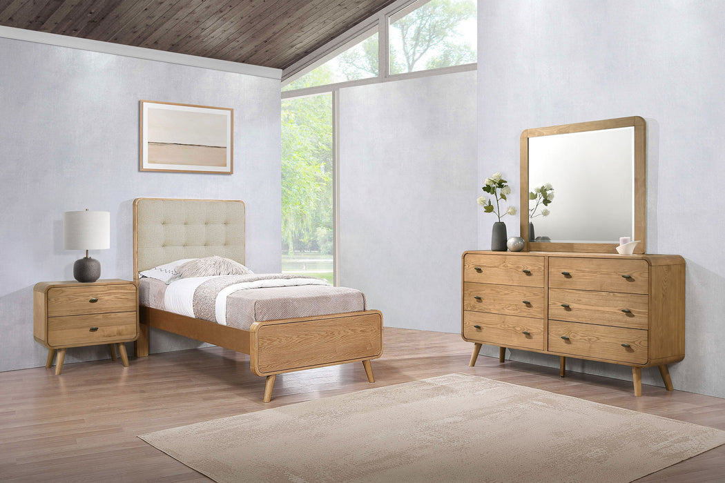 Robyn 5-piece Twin Bedroom Set Light Ash