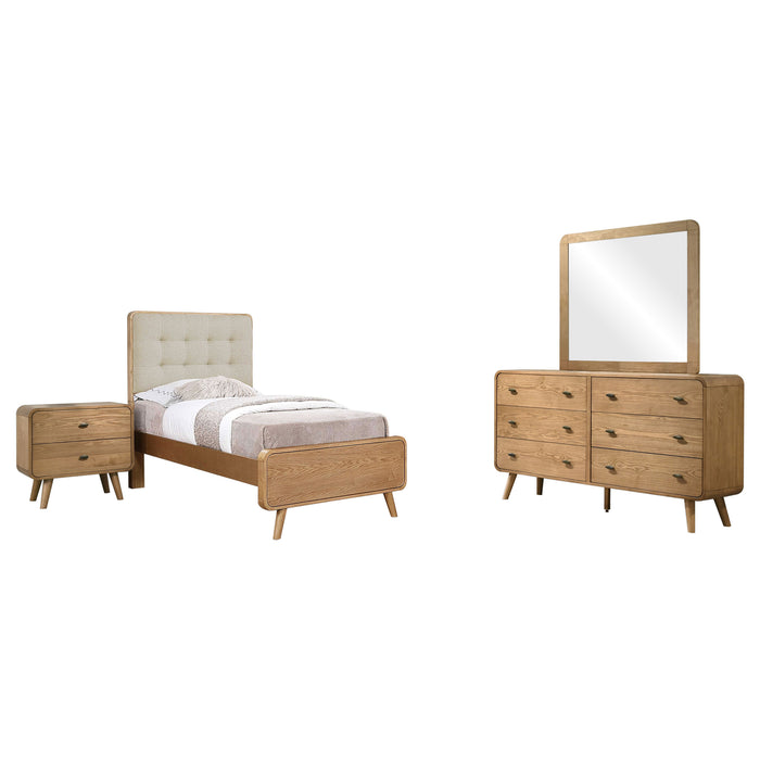 Robyn 5-piece Twin Bedroom Set Light Ash