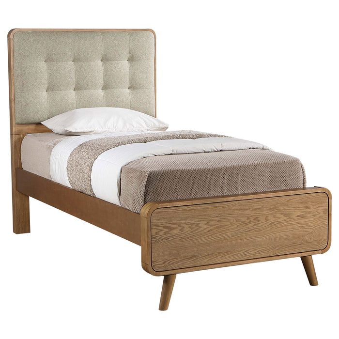 Robyn Wood Platform Bed Light Ash