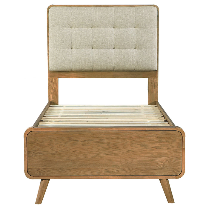Robyn Wood Platform Bed Light Ash