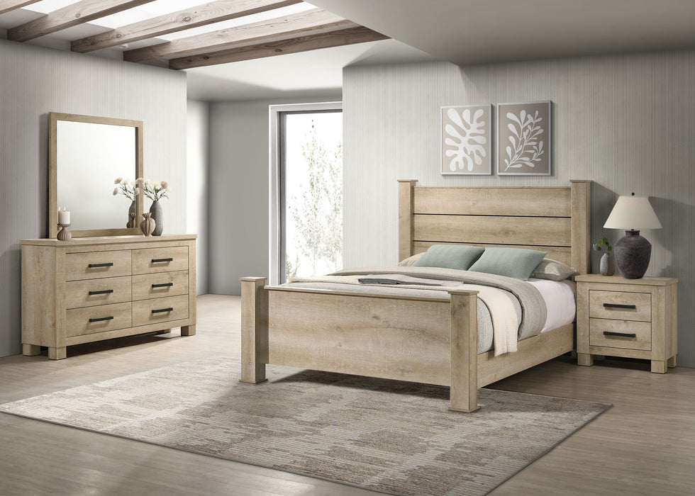 Oakglen 5-piece Eastern King Bedroom Set Weathered Oak