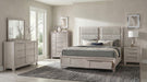 Coaster Farre 6-Piece Eastern King Bedroom Set Washed Grey with 60-Inch Headboard (Model 225110KE-S5)
