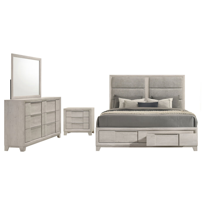Farre 5-piece Queen Bedroom Set Washed Grey