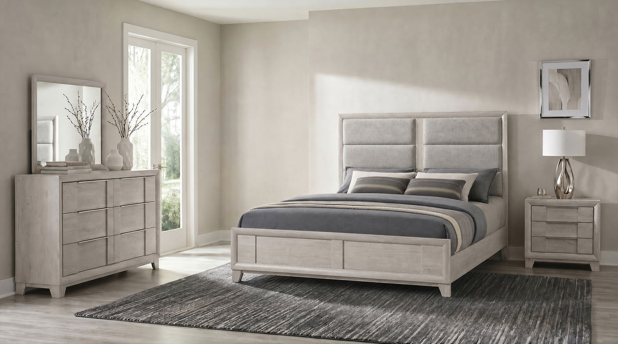 Farre 5-piece Eastern King Bedroom Set Washed Grey