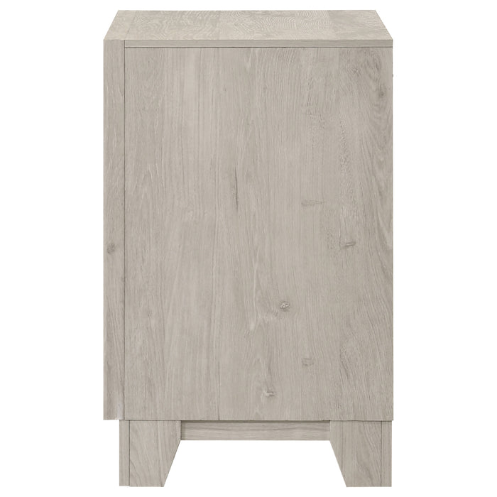 Farre 3-drawer Nightstand Bedside Table Washed Grey