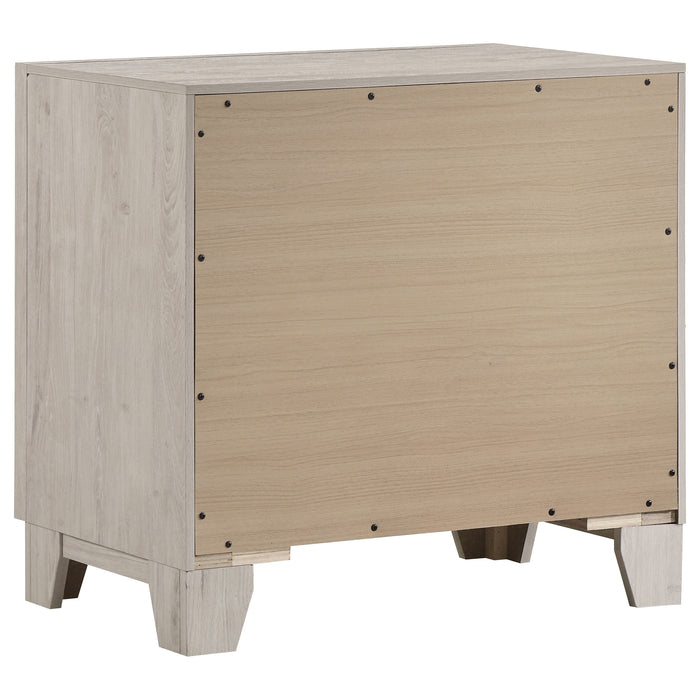 Farre 3-drawer Nightstand Bedside Table Washed Grey