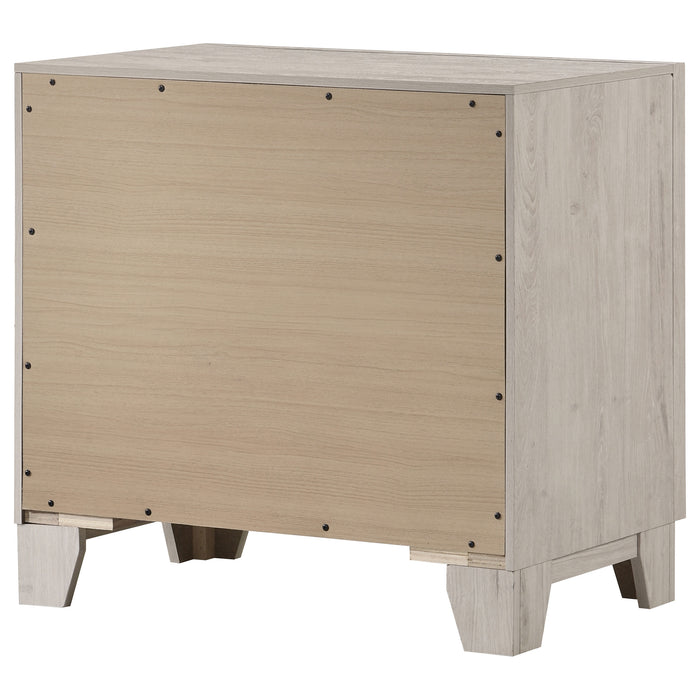Farre 3-drawer Nightstand Bedside Table Washed Grey