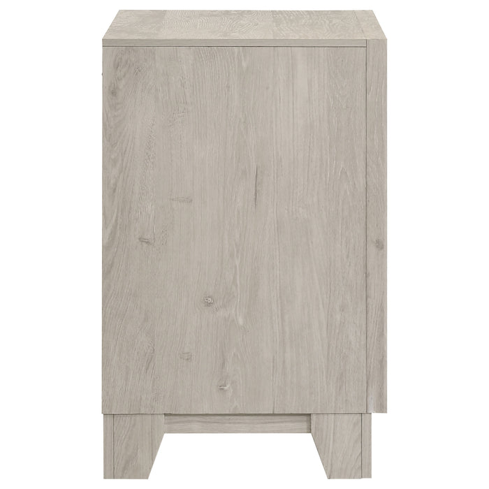 Farre 3-drawer Nightstand Bedside Table Washed Grey