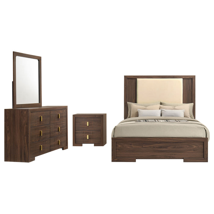 Etienne 5-piece Queen Bedroom Set Walnut
