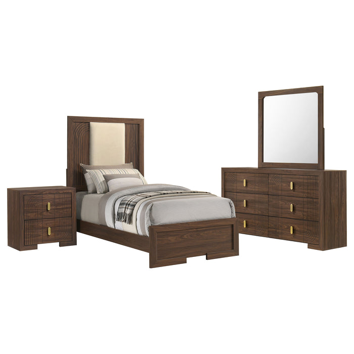 Etienne 5-piece Twin Bedroom Set Walnut