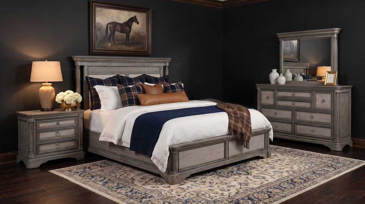 Cresswell 5-piece Queen Bedroom Set Weathered Taupe