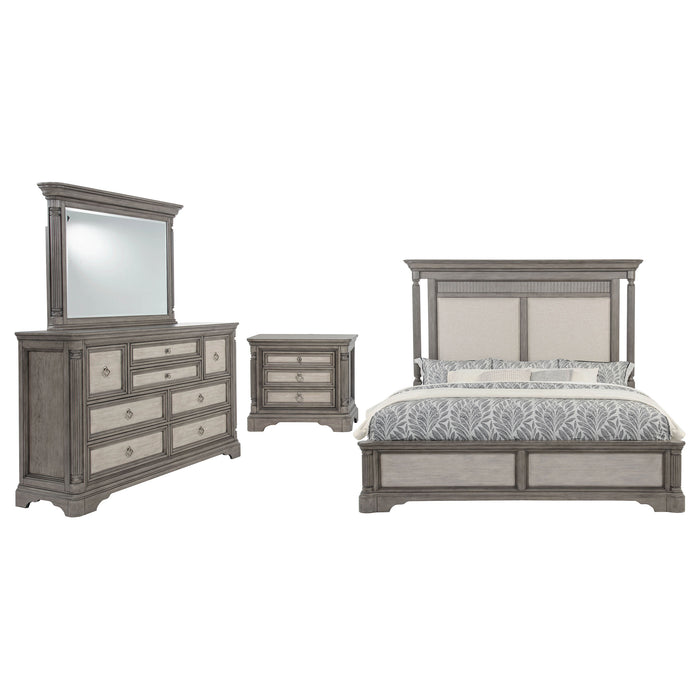 Cresswell 5-piece Queen Bedroom Set Weathered Taupe