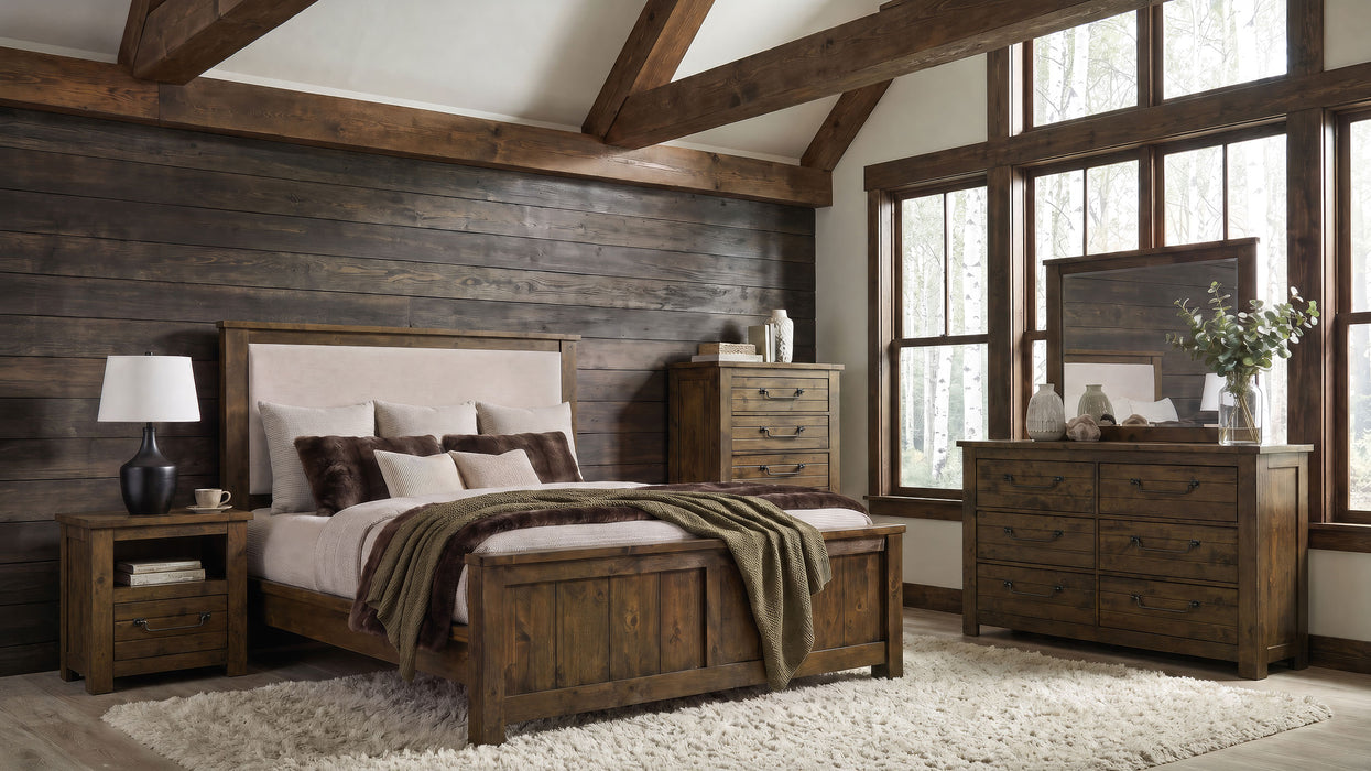 Coaster Doherty 6-Piece Queen Bedroom Set Rustic Brown