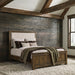 Doherty Upholstered Panel Bed Rustic Brown