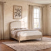Lucaire Upholstered Panel Bed Sandstone