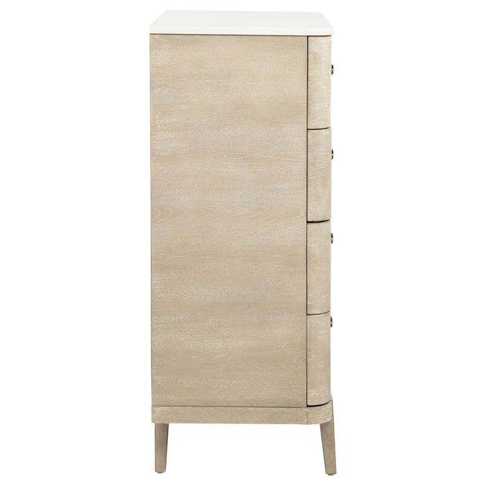 Lucaire 4-drawer Chest of Drawers Sandstone