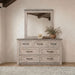 Nevado Farmhouse 7-Drawer Dresser and Beveled Mirror Set