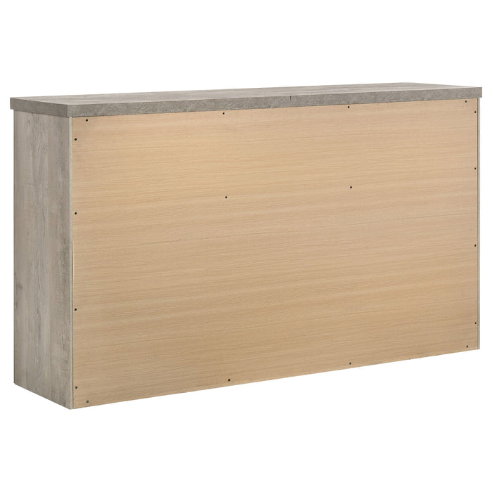 Nevado Farmhouse 7-Drawer Dresser Grey and Weathered Taupe