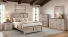 Nevado Farmhouse Beveled Dresser Mirror Grey and Weathered Taupe