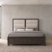 Farre Upholstered Storage Platform Bed Dark Brown