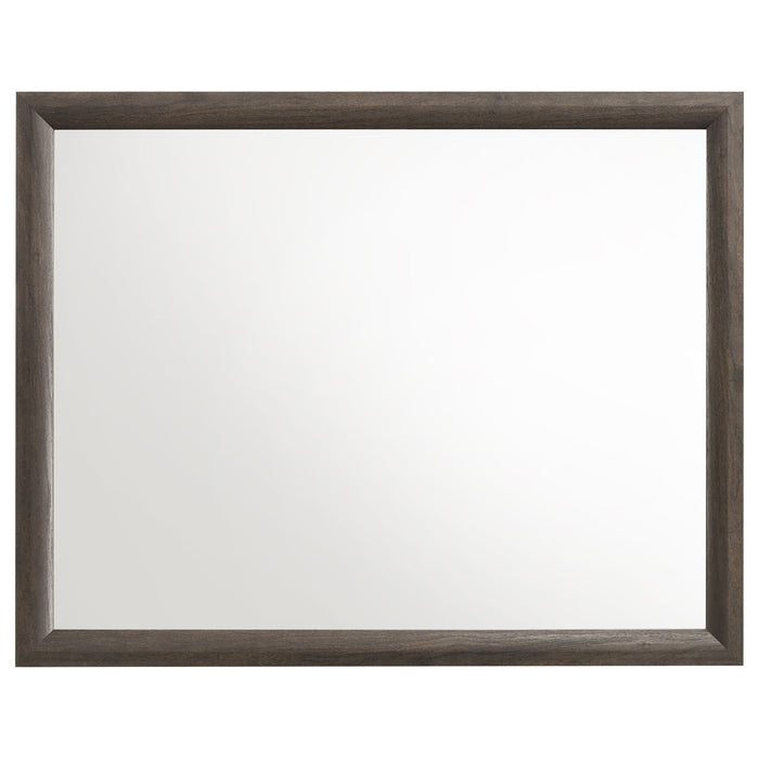 Espejo para cómoda Farre - marrón oscuro
