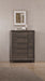 Farre 5-drawer Chest of Drawers Dark Brown